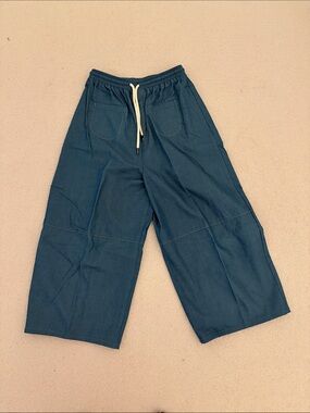 atelier delphine wide leg pants, sz M (hemmed)